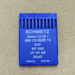 Иглы Schmetz DCх27 №100 (уп. 10 шт.)