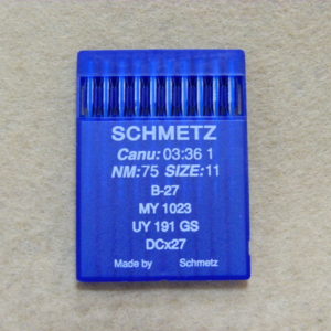 Иглы Schmetz DCх27 №75 (уп. 10 шт.)