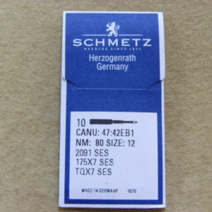 Иглы Schmetz TQх7 SES №80 (уп. 10 шт.)
