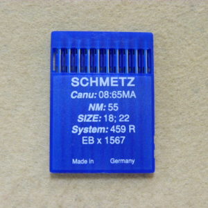 Иглы Schmetz 1567 (459R) №55 для скорняжных машин (уп. 10 шт.)
