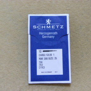 Иглы Schmetz 794 (DYх3) №200 (уп. 10 шт.)