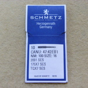 Иглы Schmetz TQх7 SES №100 (уп. 10 шт.)