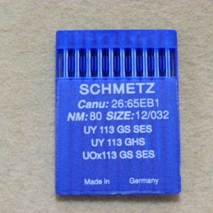 Иглы Schmetz UYx113 GS SES №80/12  (уп. 10 шт.)