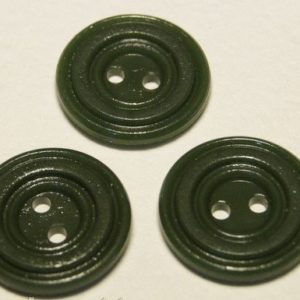 Пуговица 2-П д.17мм зеленый темный (1000 шт/уп)