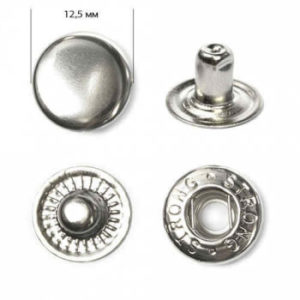 Кнопка рубашечная «Strong» ALFA 12,5мм  (уп. 1440шт.) никель