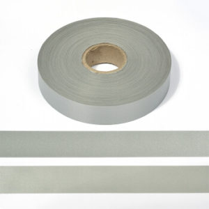 Светоотражающая лента 25 мм 100м/уп (50%ПЭ/50%хлопок) А101 серый