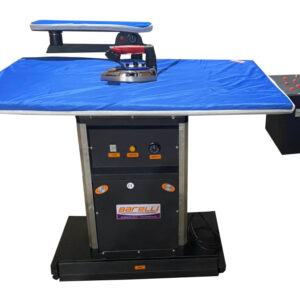 Barelli Промышленный прямоугольный гладильный стол с рукавом, подогревом и вакуумной аспирацией 120 x 74 со встроенным парогенератором 5л
